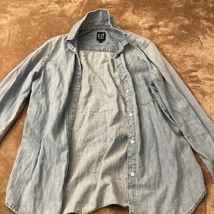 Denim button up shirt
